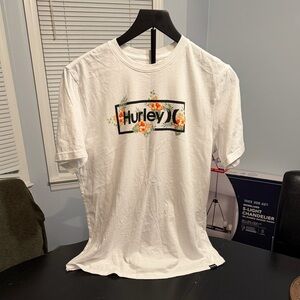 Hurley White Floral Graphic Tee